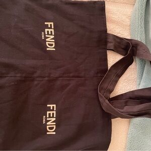 Fendi Black Canvas tote